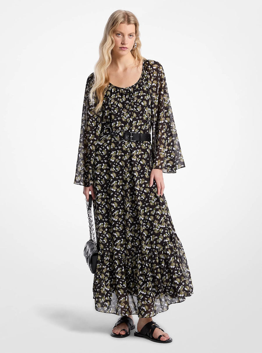 Michael Kors Floral Georgette Maxi Dress