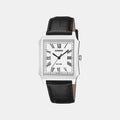 Casio Enticer Men Quartz Silver Dial Analog Leather Watch A2546 - 1