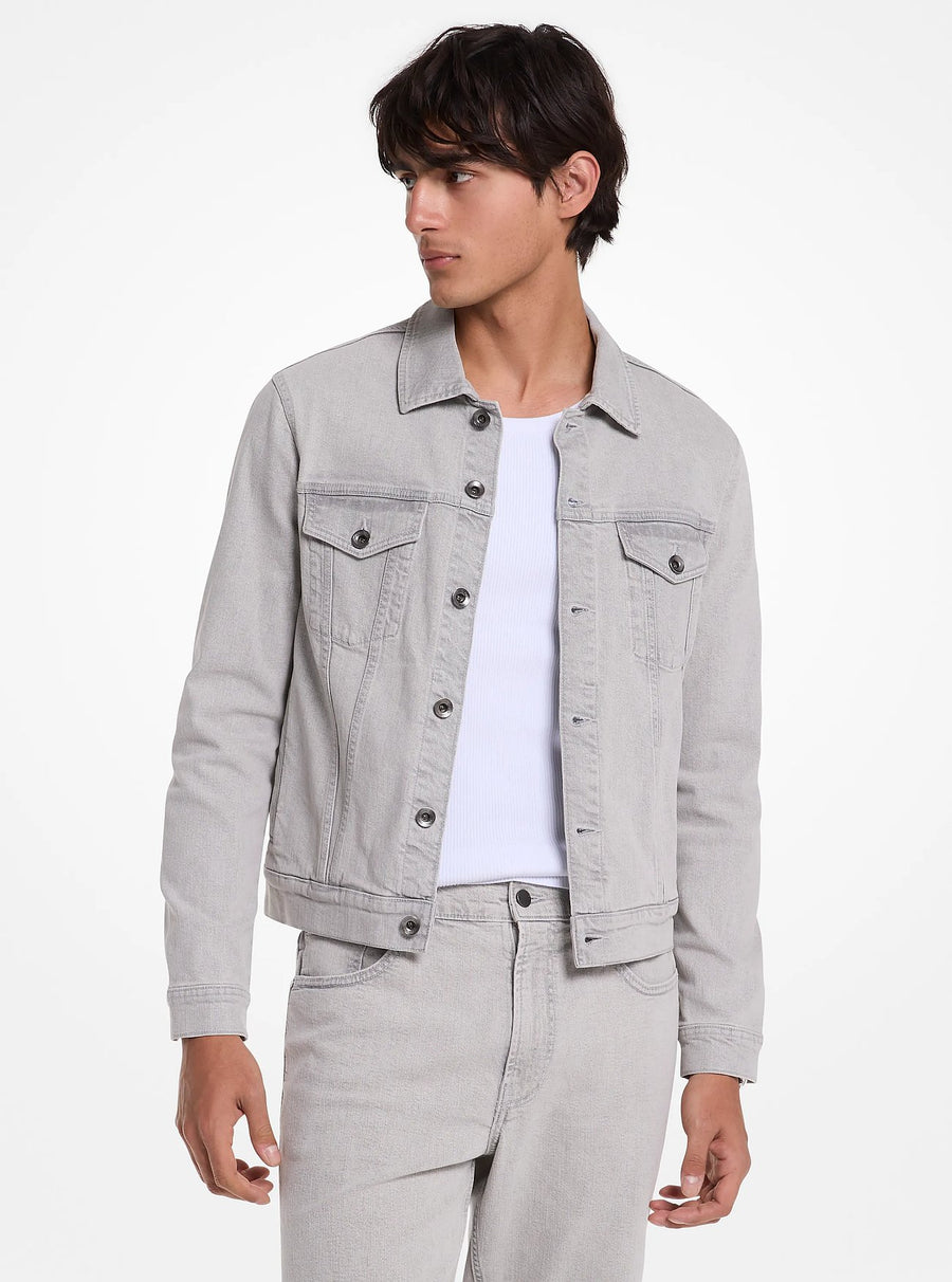 Michael Kors Stretch Denim Trucker Jacket