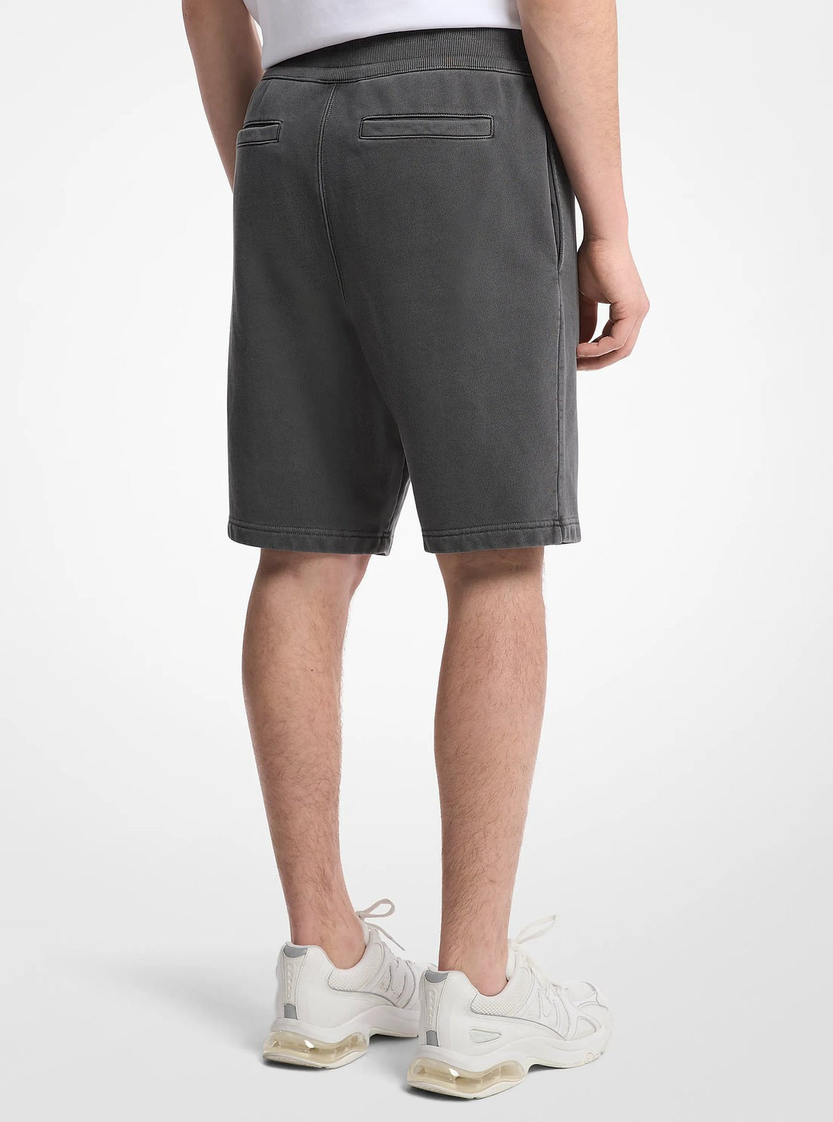 Michael Kors Garment-Dyed Cotton Shorts - Black - 2