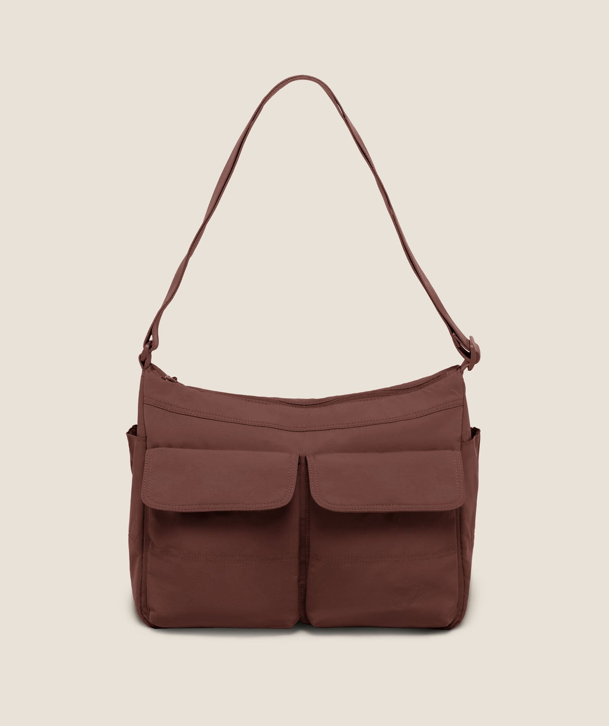 Gymshark Pleat Messenger - Espresso Brown