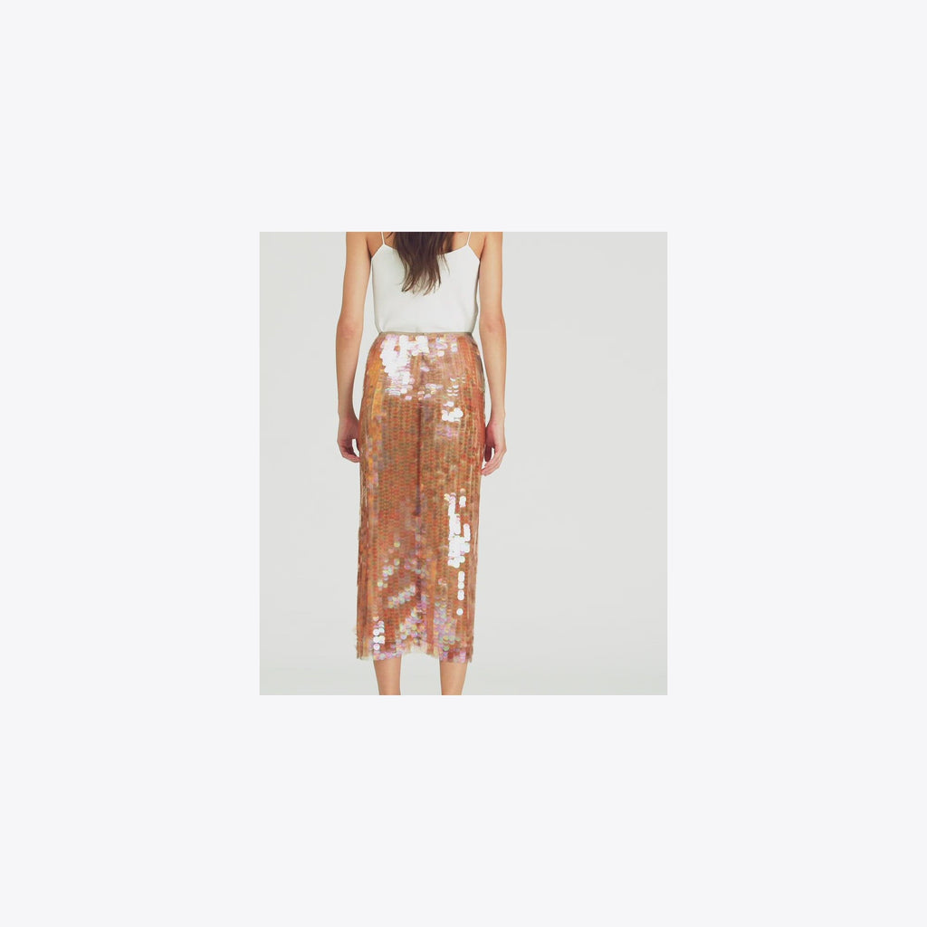 Tory Burch Sequin Skirt - Mocha Mesh - 4