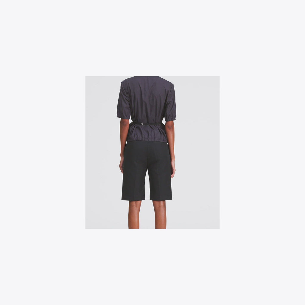 Tory Burch Cotton Bermuda Short - Midnight Ink - 4