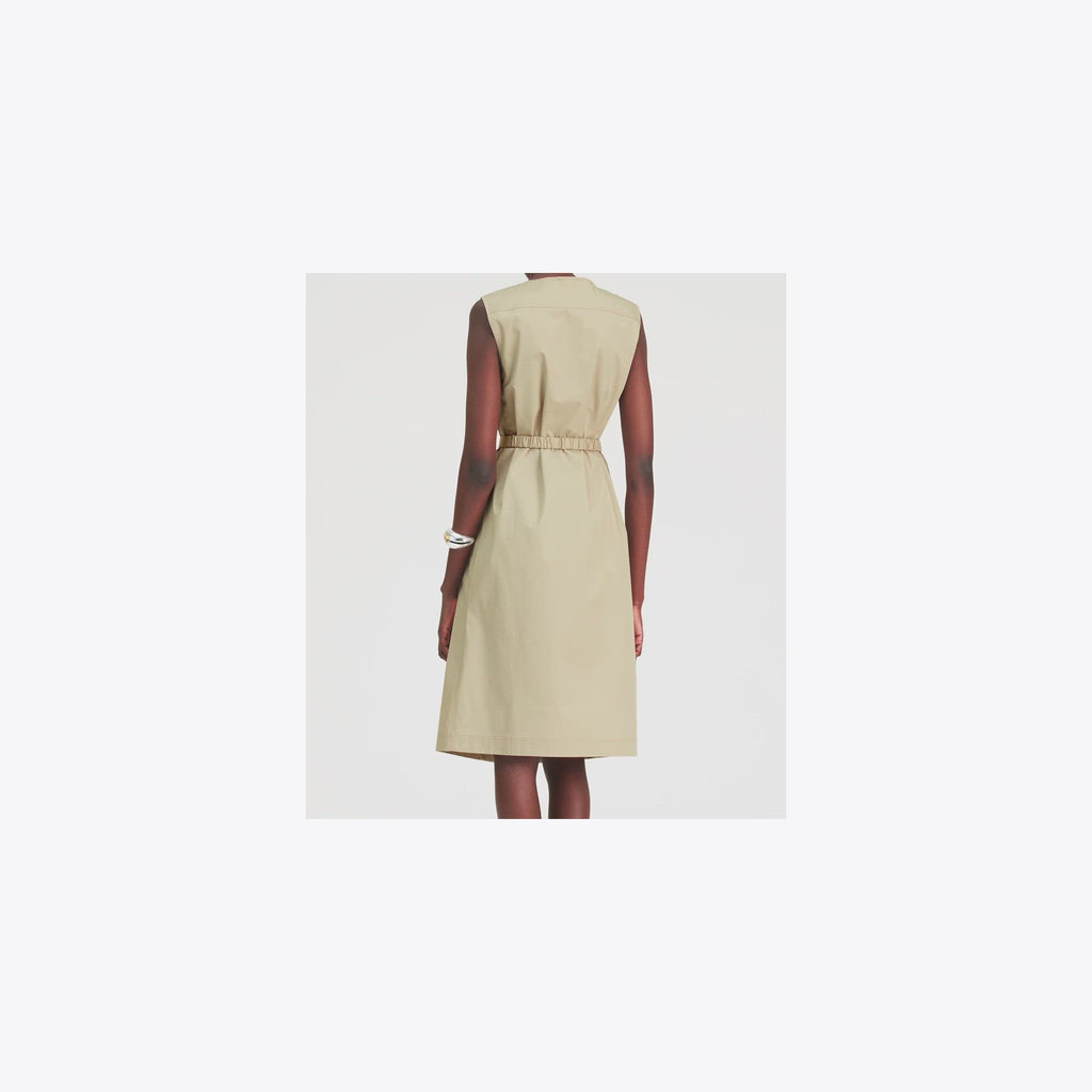 Tory Burch Cotton Poplin Dress - Tortora - 4