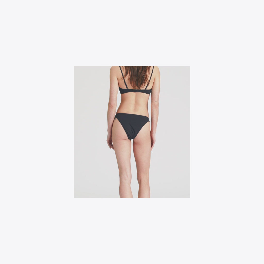 Tory Burch High-Cut Bikini Bottom - Black - 4