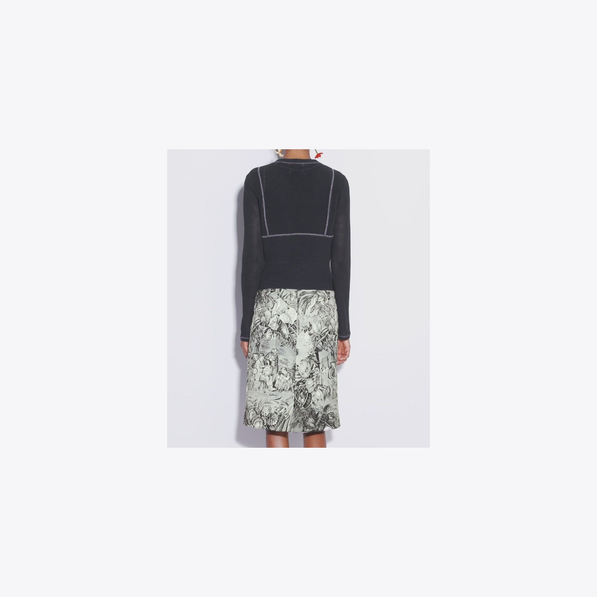 Tory Burch Cotton And Nylon Mesh Cardigan - Black - 4