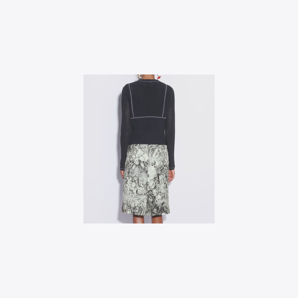 Tory Burch Cotton And Nylon Mesh Cardigan - Black - 4