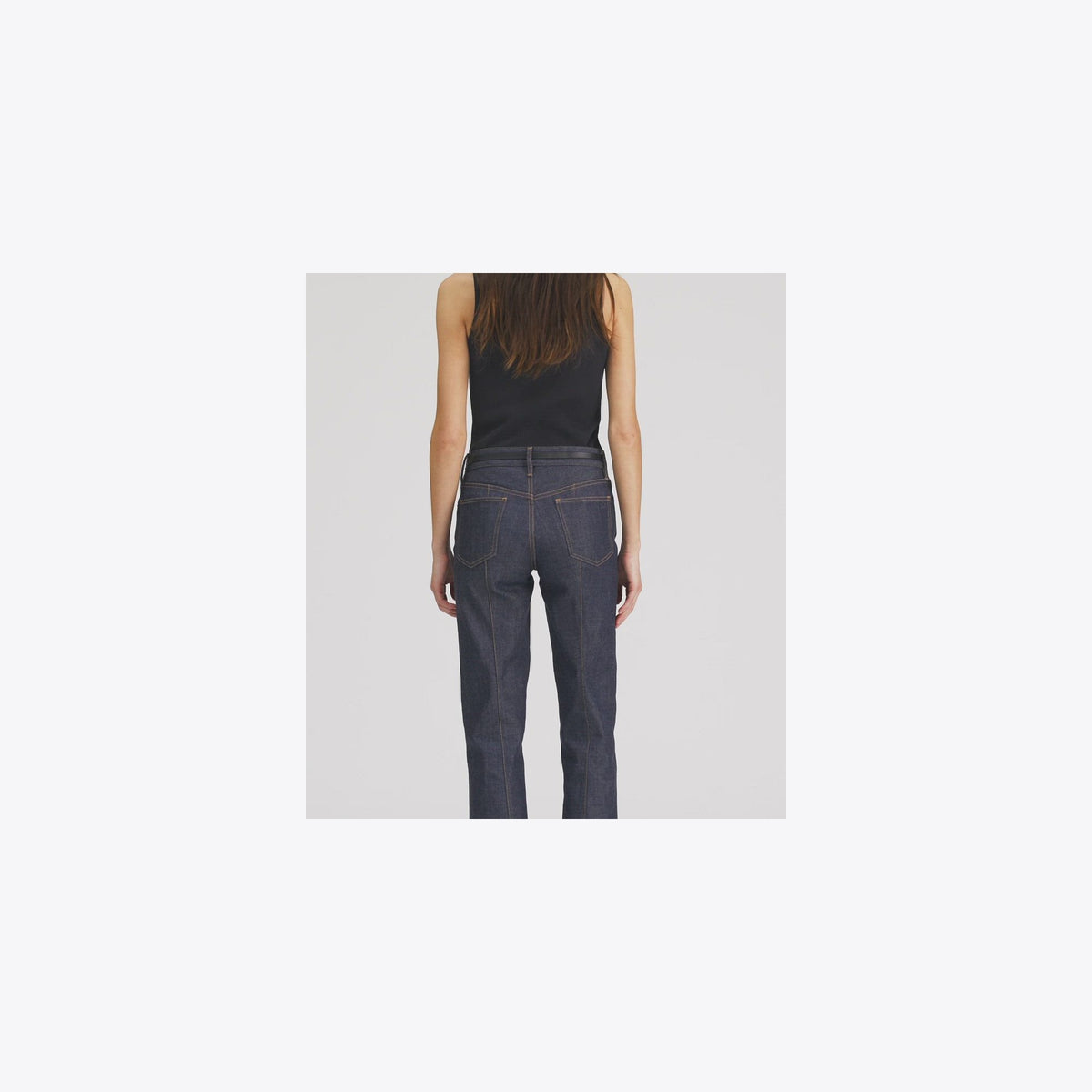 Tory Burch Cotton Skinny-Leg Jean - Raw/Unwashed - 3