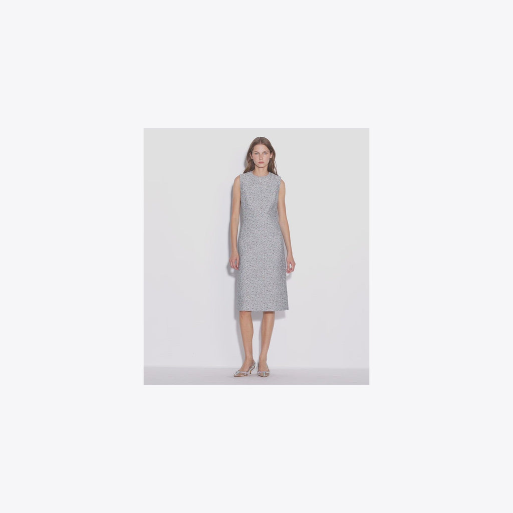 Tory Burch Jacquard Dress - Blue Floral - 4