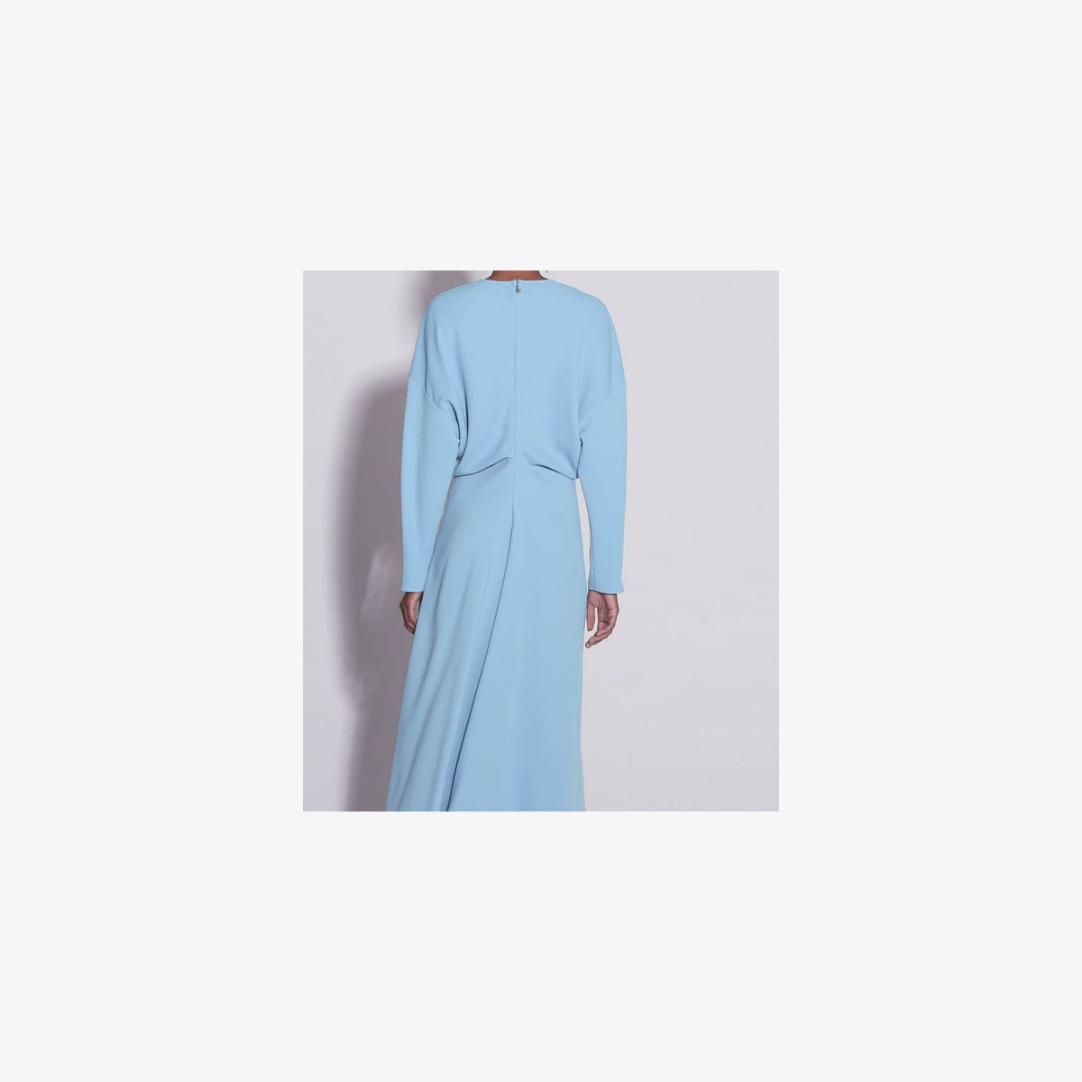 Tory Burch Satin Crepe Dress - Blue Porcelain - 4