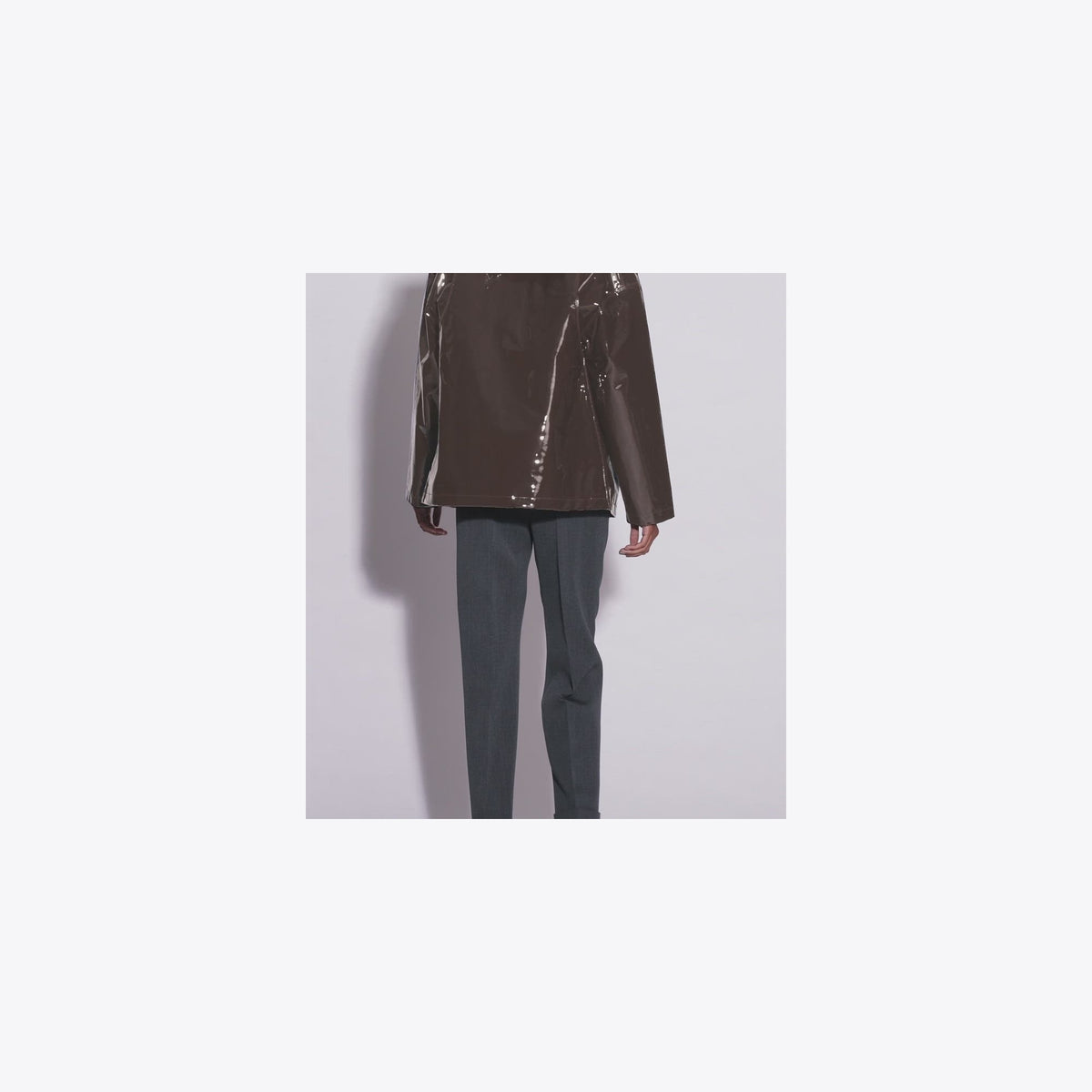 Tory Burch Patent Leather Jacket - Brown Glace - 4