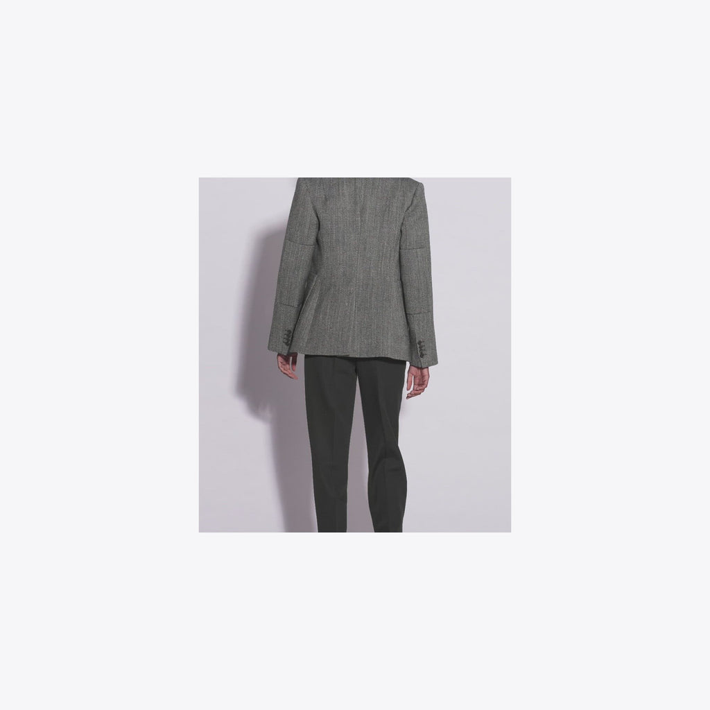 Tory Burch Tailored Tweed Jacket - Black / White - 4