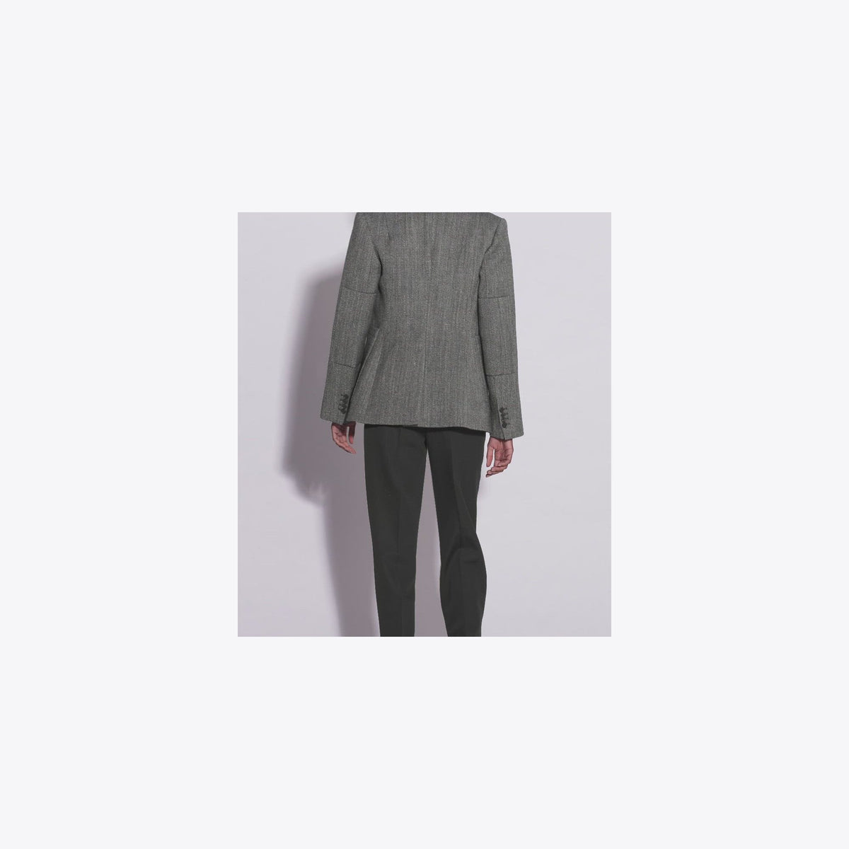 Tory Burch Tailored Tweed Jacket - Black / White - 4