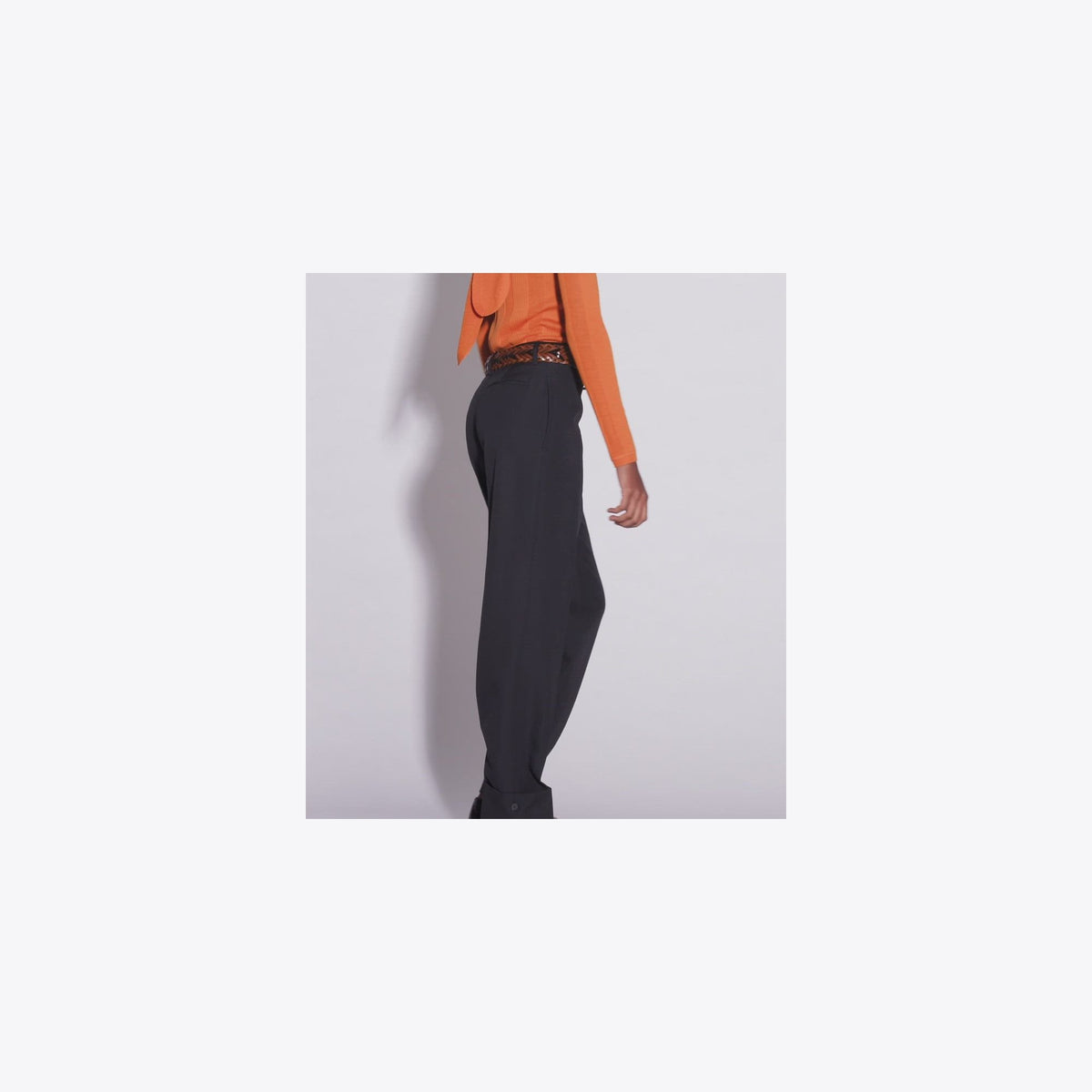 Tory Burch Tailored Wool Pant - Black - 4