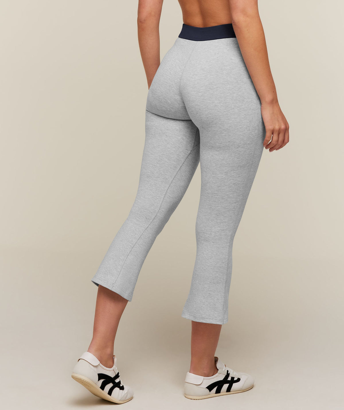 Gymshark Training Campus Shorty Leggings - Light Grey Core Marl/Heavy Blue - 2