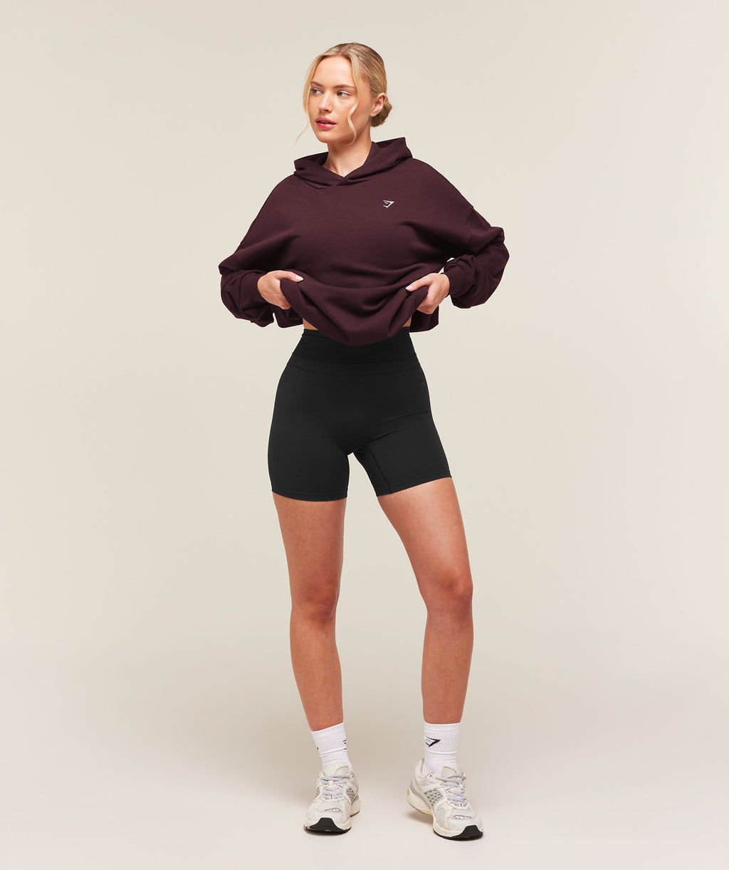 Gymshark Training Oversized Fleece Hoodie - Cherry Purple - 5