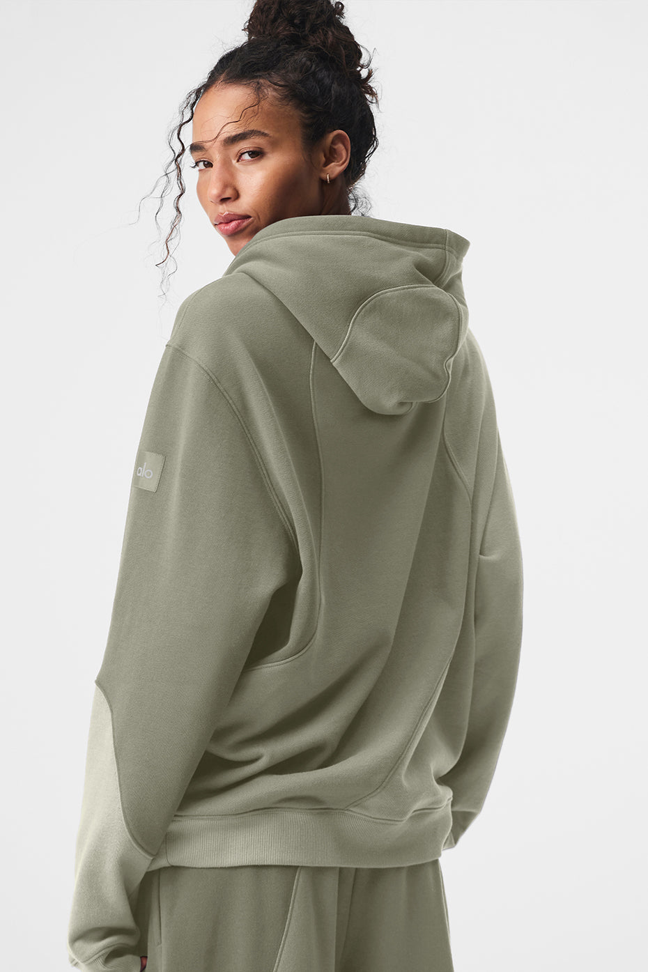 ALO Yoga Make Waves Hoodie - Limestone Tonal - 2