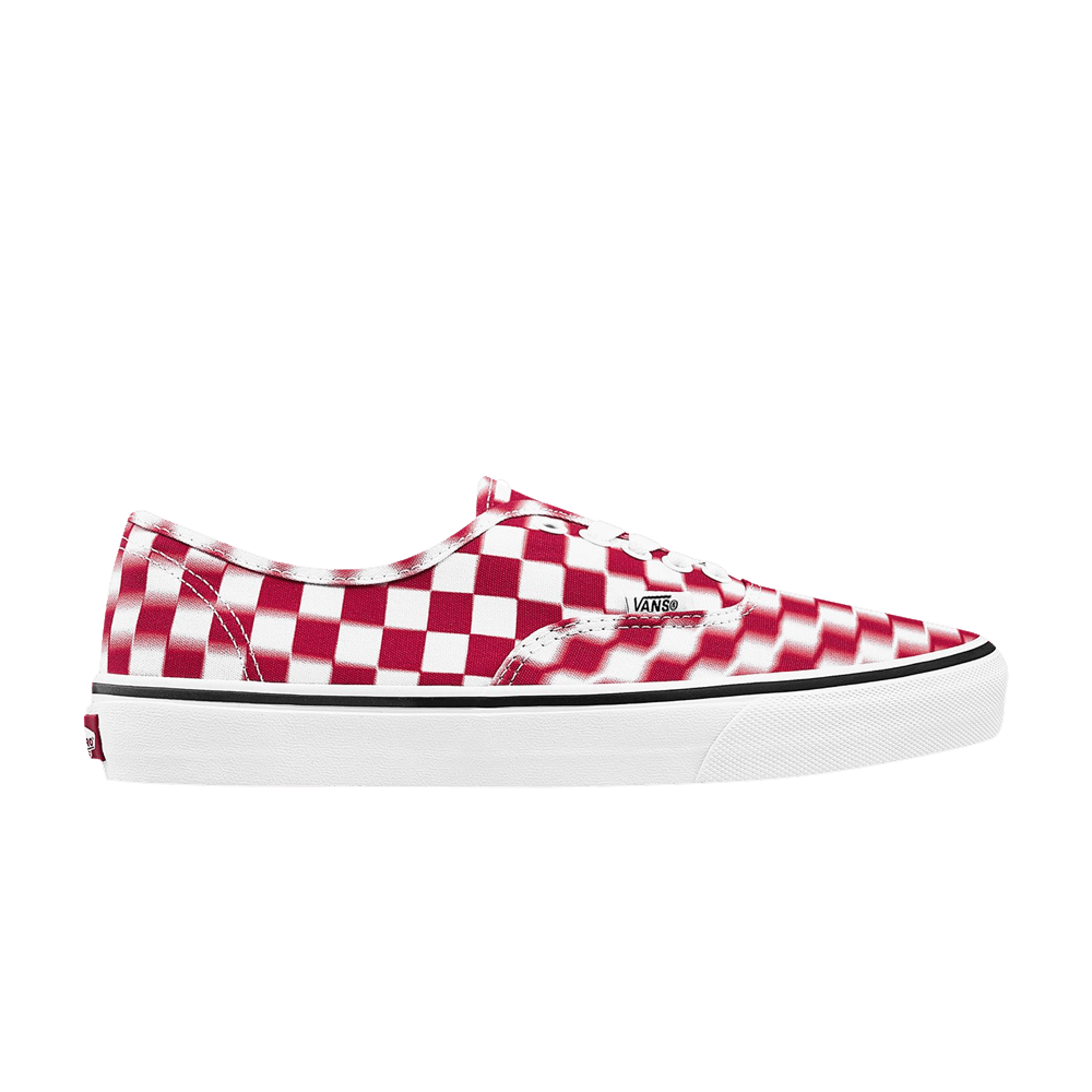 Vans Authentic - Blur Check - White Red