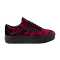 Vans Old Skool Platform - Crushed Velvet - Burnt Russet