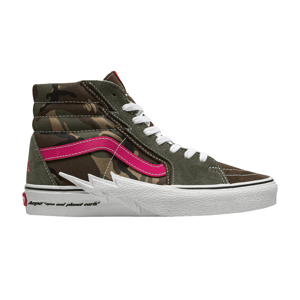 AAPE x Vans Sk8-Hi - Bolt - Green Camo