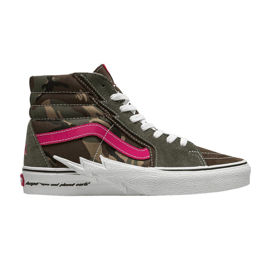 AAPE x Vans Sk8-Hi - Bolt - Green Camo