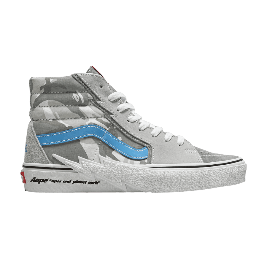 AAPE x Vans Sk8-Hi - Bolt - Grey Camo
