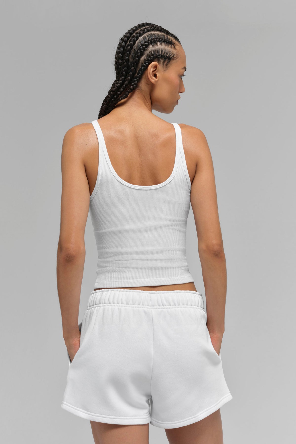 ALO Yoga Ribbed Prosper Tank - White - 4