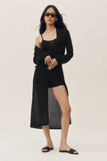 ALO Yoga Silk Cashmere Heatwave Long Cardigan - Black