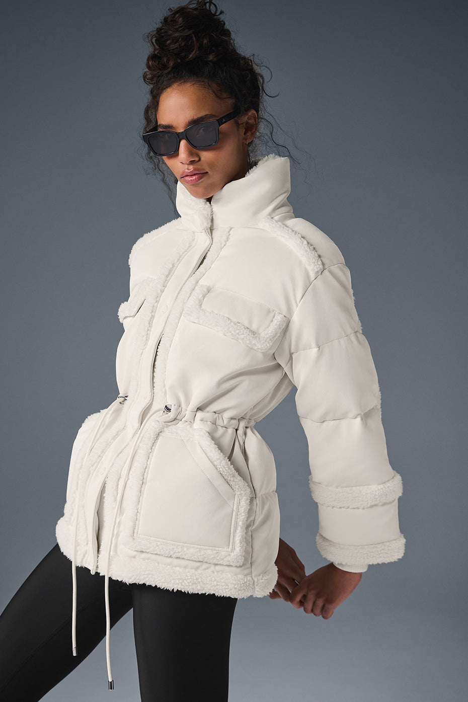 ALO Yoga Ice Breaker Puffer Jacket - Ivory - 2