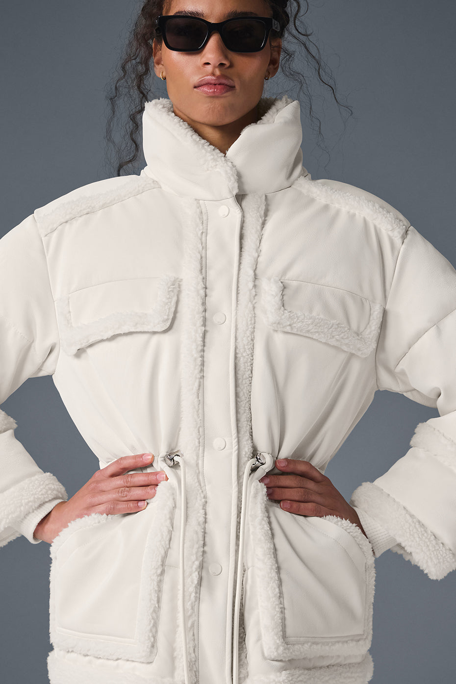 ALO Yoga Ice Breaker Puffer Jacket - Ivory - 4