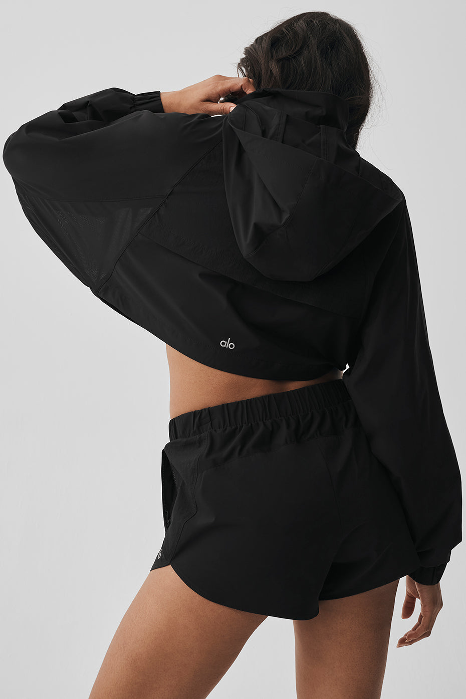 ALO Yoga Cropped Playmaker Jacket - Black - 2