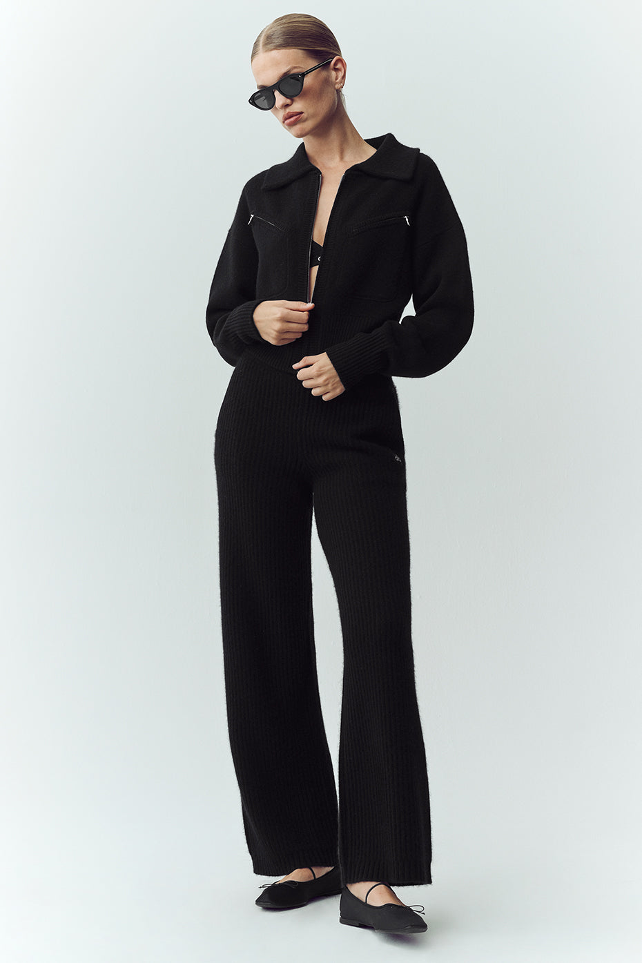ALO Yoga Cashmere Radiate Jacket - Black - 4