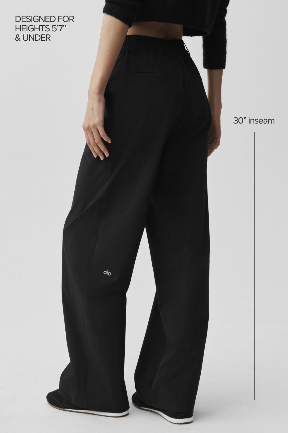 ALO Yoga High-Waist Pursuit Trouser (Regular) - Black - 2