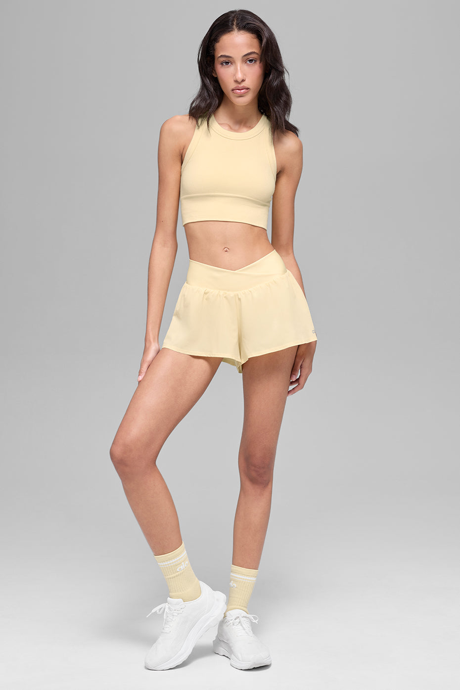 ALO Yoga V-Cute Running Short - Candlelight Yellow - 5