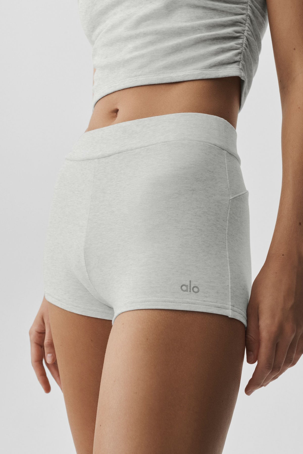 ALO Yoga Sway My Way Micro Short - White Heather - 2