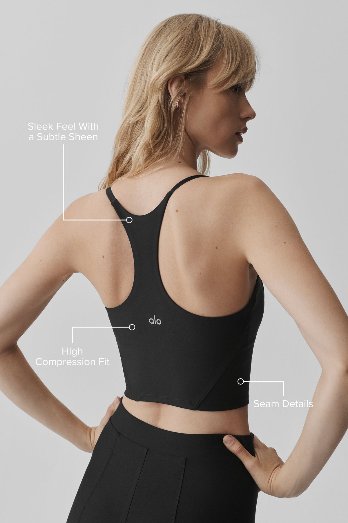 ALO Yoga Airlift Devoted Tank - Black - 2