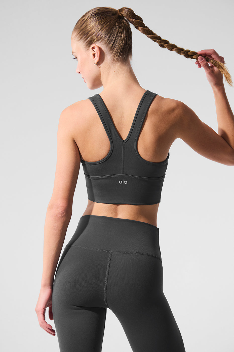 ALO Yoga Wild Thing Bra - Anthracite - 3