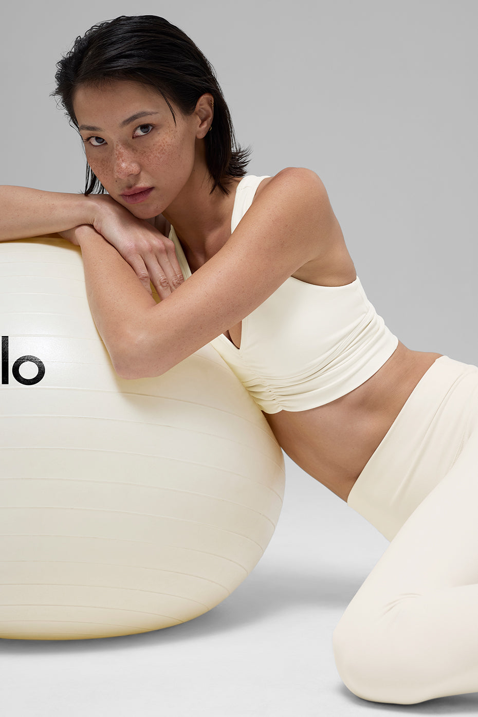 ALO Yoga Wild Thing Bra - Ivory - 4