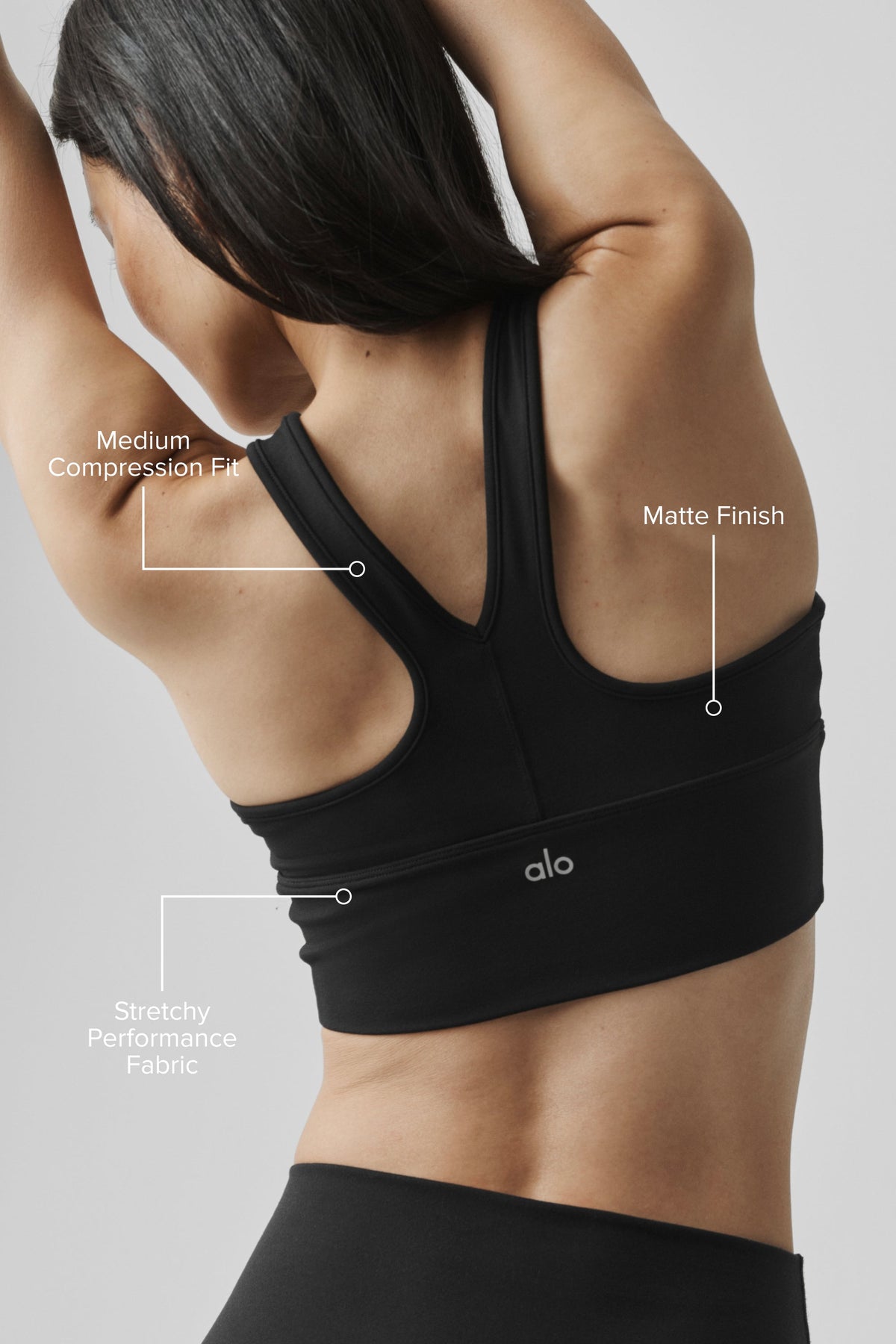 ALO Yoga Wild Thing Bra - Black - 2