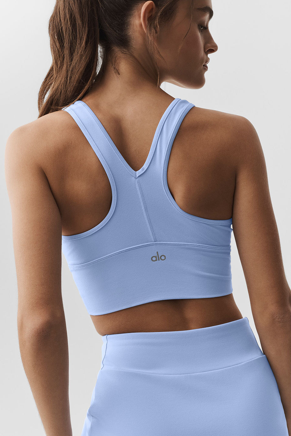 ALO Yoga Wild Thing Bra - Light Provence Blue - 2