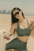 ALO Yoga Airlift Suit Up Bra - Bamboo Green