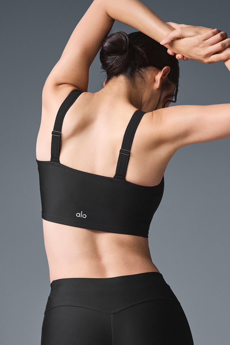 ALO Yoga Airlift Turn It Up Bra Tank - Black - 3
