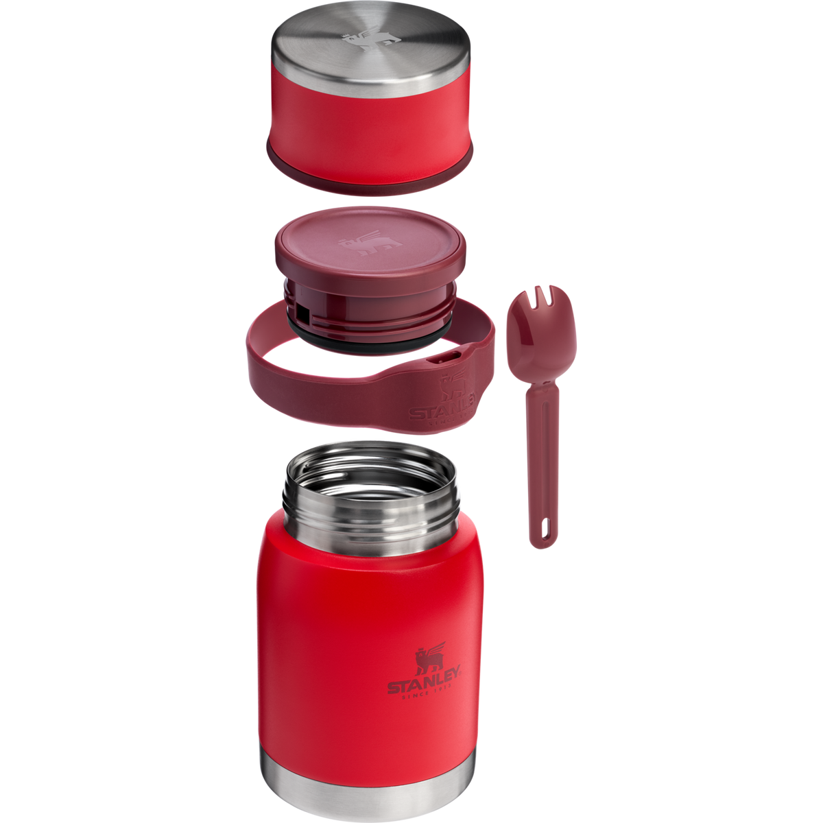 Stanley 1913 Adventure To-Go Food Jar + Spork | 24 OZ - Chili Red - 3