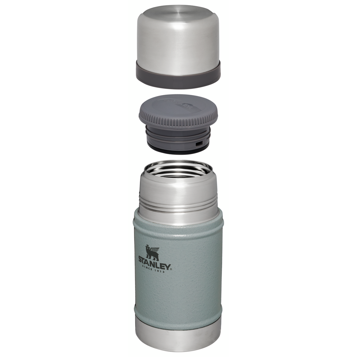 Stanley 1913 Classic Legendary Food Jar | 24 OZ - Hammertone Silver - 3