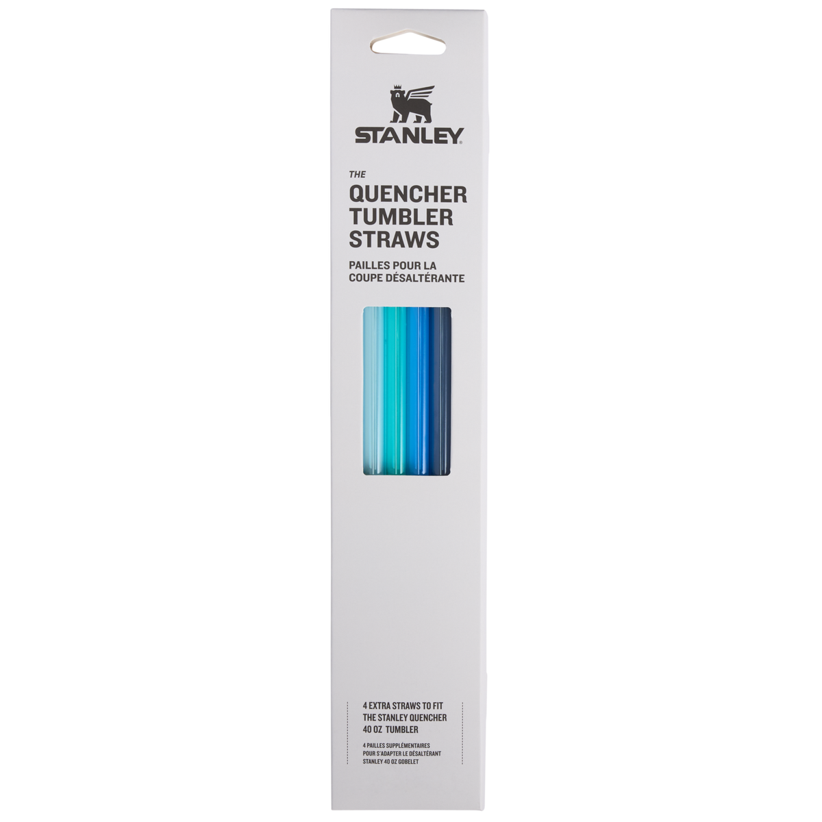 Stanley 1913 Adventure Quencher Travel Tumbler Straws | 40 OZ | 4-Pack - Blue