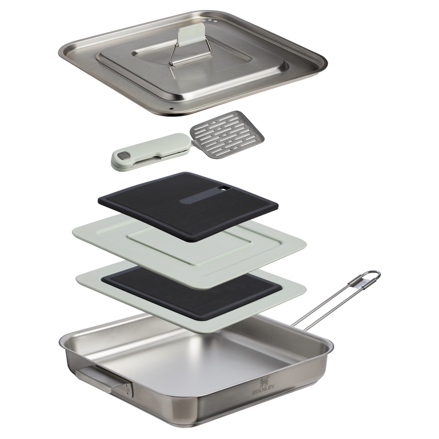 Stanley 1913 The Wildfare Pro Square Pan Cookset 5-piece set | 2 QT