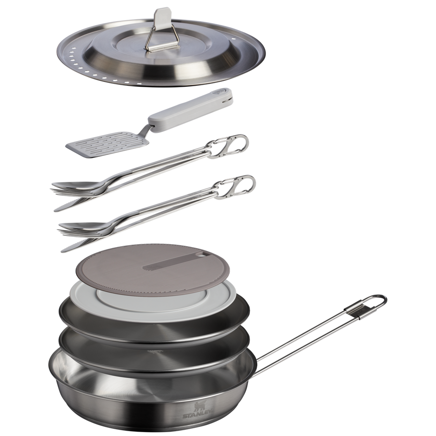 Stanley 1913 The Wildfare Pro Fry Pan Cookset 15-piece set | 1.1 QT