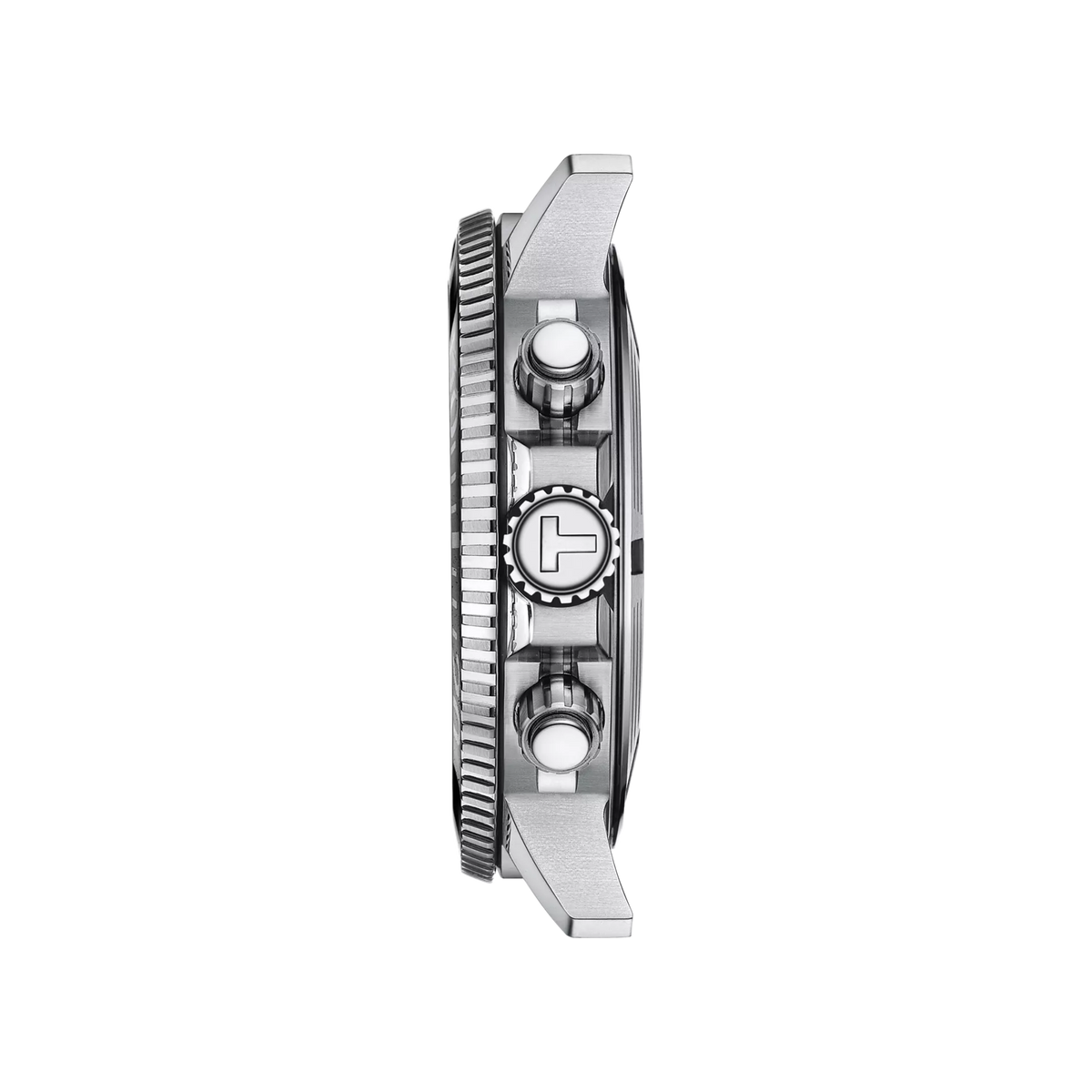 Profile view of the watch case Tissot Seastar 1000 Chronograph