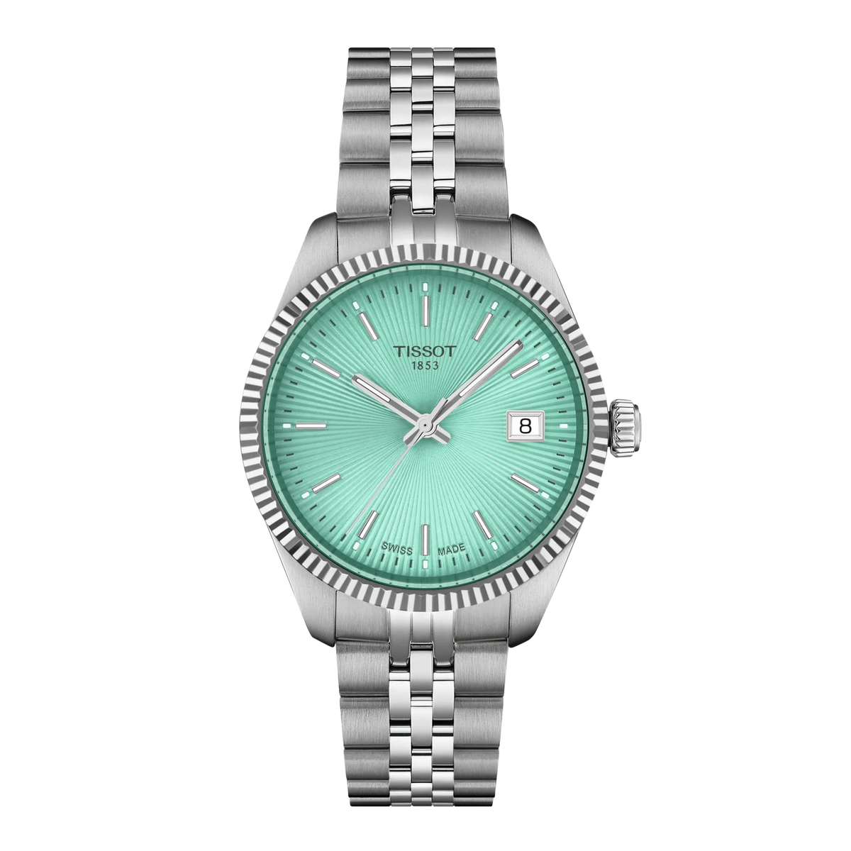 Front view of the watch Tissot Ballade 34mm