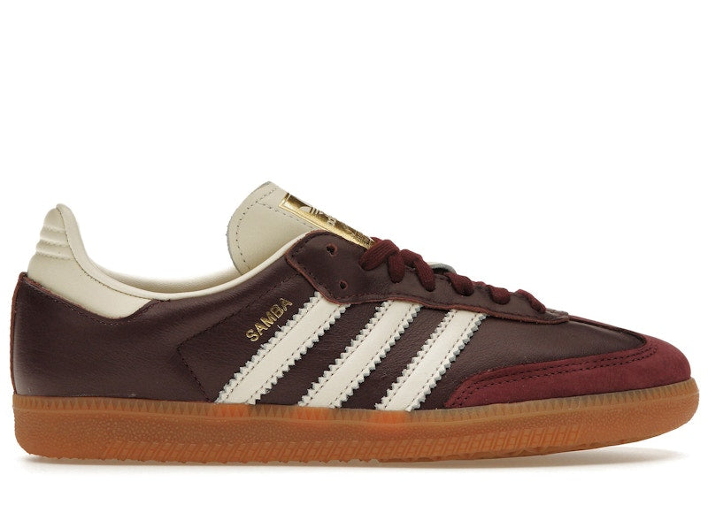 adidas Samba OG - Maroon Gold Metallic (Women's)